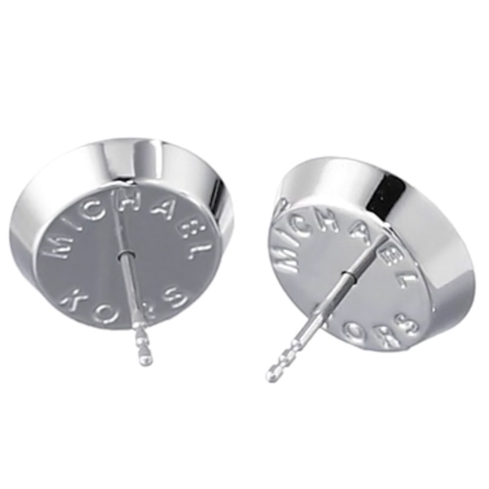 Michael Kors Silver Stainless Pave Earrings - Picture 3 of 8